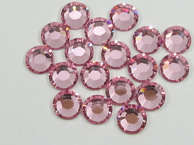 1 Gross 8ss LIGHT ROSE HOTFIX European Rhinestones